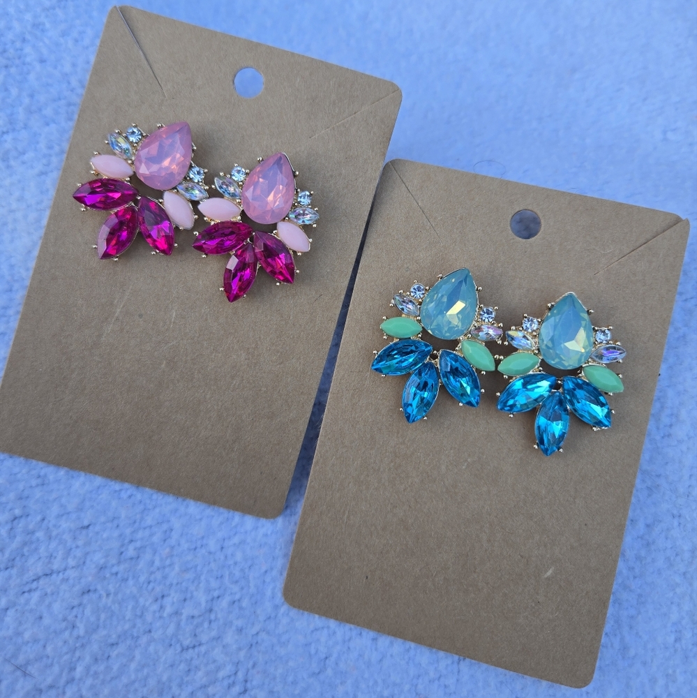 Pink or Blue earrings
